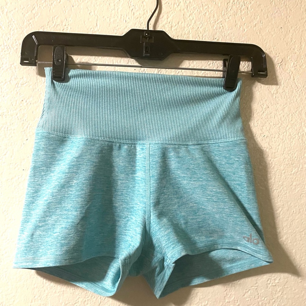 ALO Yoga Women's Light Blue Athletic Shorts